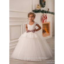 Wholesale 10 Year Old Girl Latest Children Frocks Birthday Lace Long Ball Gown Flower Girl Dresses Pattern Kids Party LF20